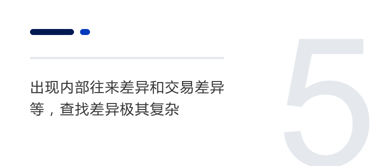 出现内部往来差异和交易差异等，查找差异极其复杂